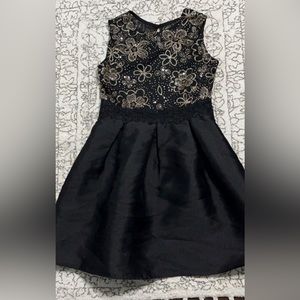 Formal black lace dress